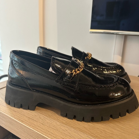 Black Leather Loafers - Picture 2 of 5